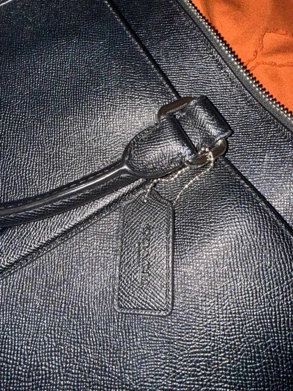 Coach Leather Briefcase Laptop Bag F59141 Black Razor Metropolitan